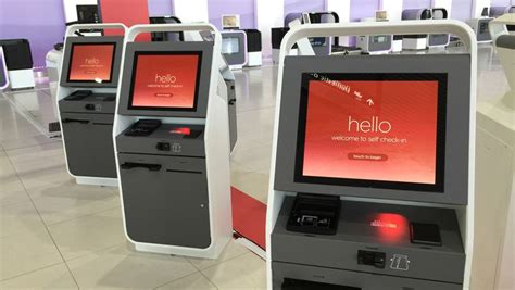 Virgin Australia Checkin Kiosks Tap And Go Smartcard Executive Traveller