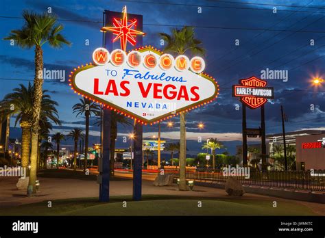 The Iconic Welcome To Fabulous Las Vegas Neon Sign Greets Visitors To