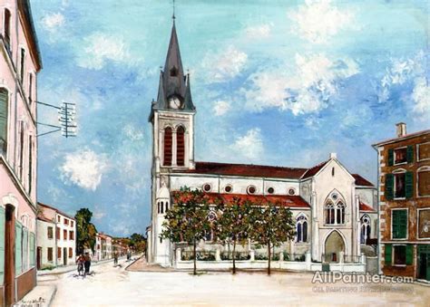 Maurice Utrillo Eglise Danse Oil Painting Reproductions For Sale