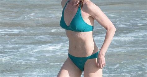 Marg Helgenberger Displays Her Enviable Bikini Body In St Barts Marg Helgenberger Sun And The