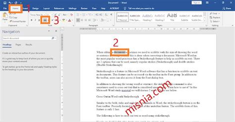 Strikethrough In Word How To And The Function Words Word Study