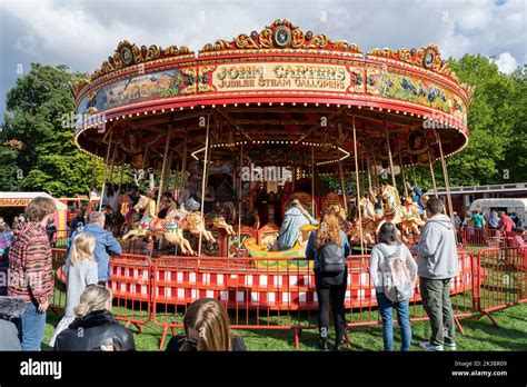 Steam Gallopers Ride A Traditional Carousel At Carters Vintage
