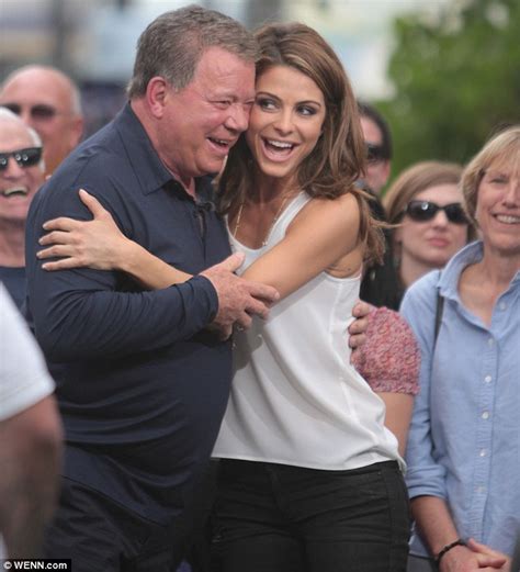 William Shatner Kisses Maria Menounos During Extra Interview Daily