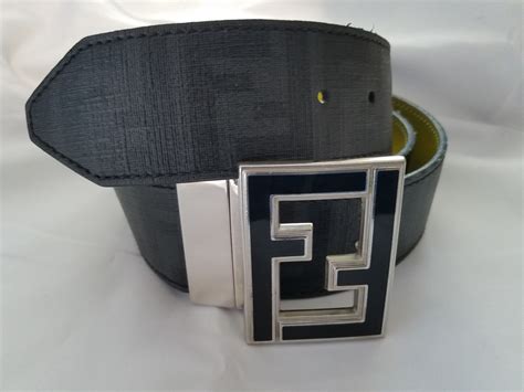 Authentic Fendi Reversible Belt / Buckle - Get it on eBay! | Reversible leather, Leather, Black ...