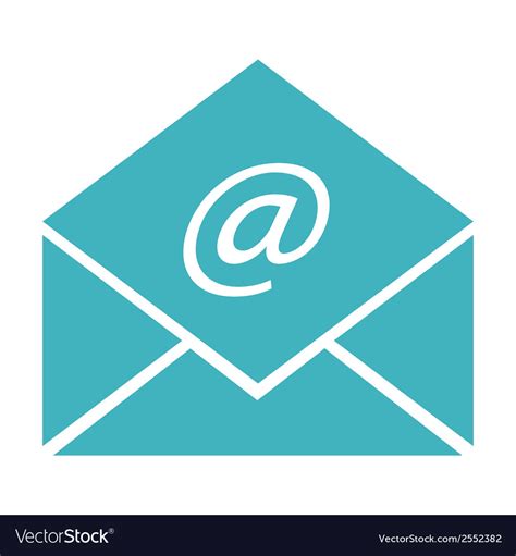 Envelope With Electronic Mail Sign Royalty Free Vector Image