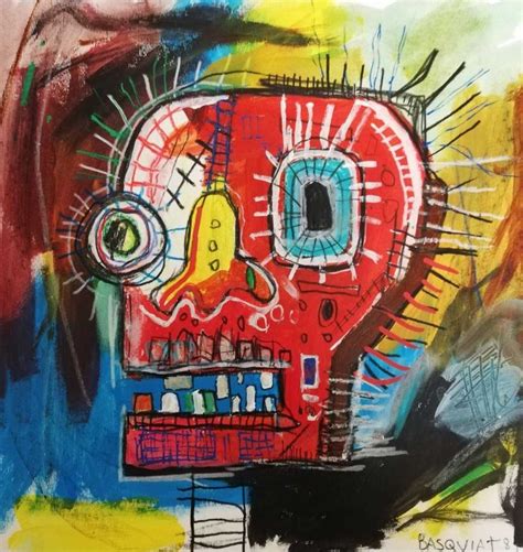 Neo Expressionist Jean Michel Basquiat Large Painting