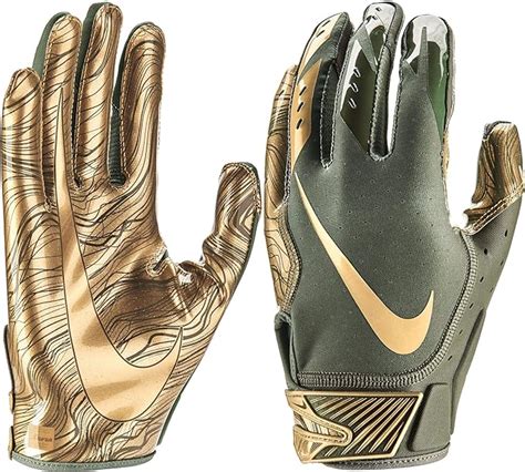 Nike Vapor Jet 5 Mens American Football Gloves Medium Olive