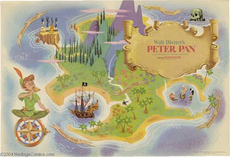 Peter Pan Neverland Map All Things Neverland Pinterest Disney