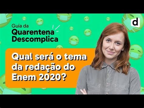 Ao concluir sua prova, o próprio sistema ira dar seu resultado pelo menos parcial, pois a redação deverá passar por um processo de verificação posterior. 5 POSSÍVEIS temas de REDAÇÃO no Enem 2020 - YouTube