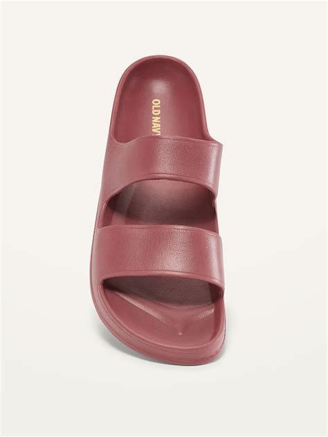 Solid Color Eva Double Strap Slide Sandals For Women Old Navy