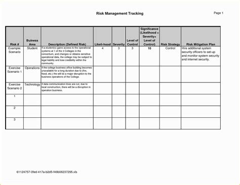 A risk register is a document that keeps track of all the potential problems and risks that you anticipate may arise during a project. Risk Register Excel Template Free Of What is A Risk Register Explanation & Free Template ...