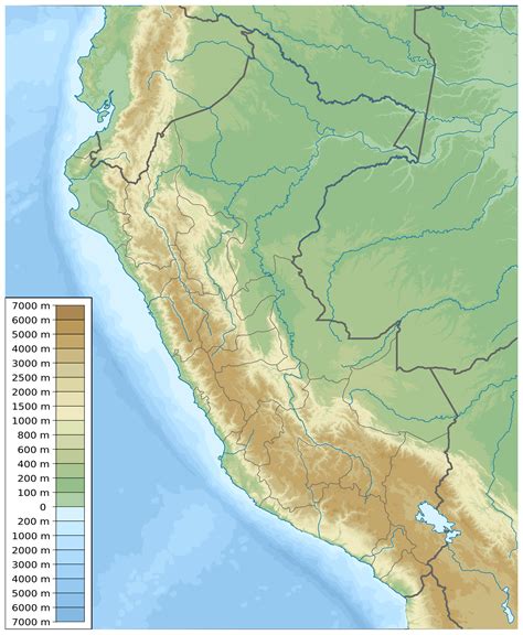 Grande Mapa Físico De Perú Perú América Del Sur Mapas Del Mundo