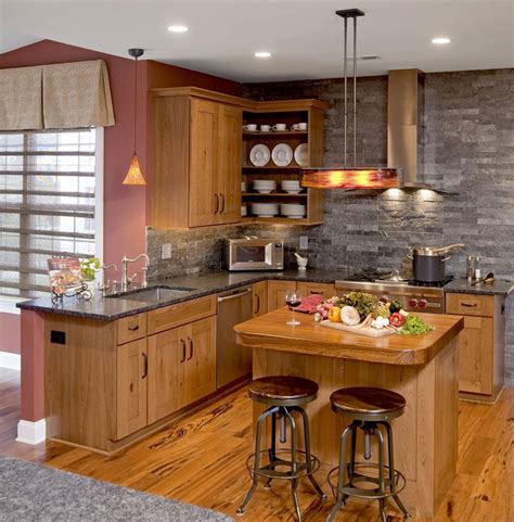 An improved layout and white cabinets and appliances create a pretty and practical design in a compact space. 33 Modern Style Cozy Wooden Kitchen Design Ideas