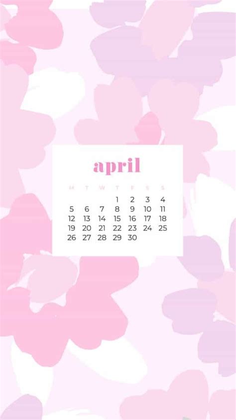 April 2021 Calendar Aesthetic Wallpaper Draw Quack