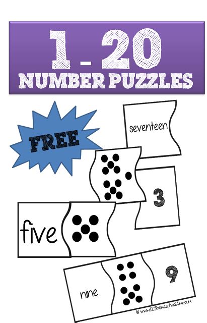 Supply the names of some major characters from several walt disney stories and movies. 1-20 Number Puzzles | Numbers kindergarten, Counting ...