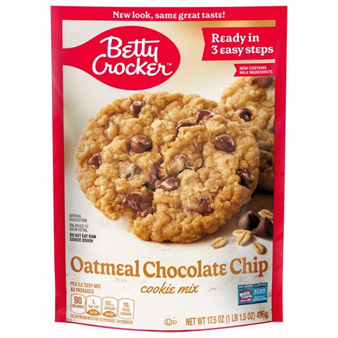 Betty Crocker Oatmeal Chocolate Chip Cookie Mix Shop Baking Mixes At