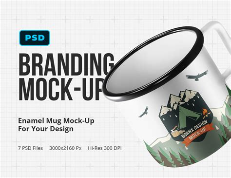 Download Enamel Mug - Branding Mock-Up PSD on Behance