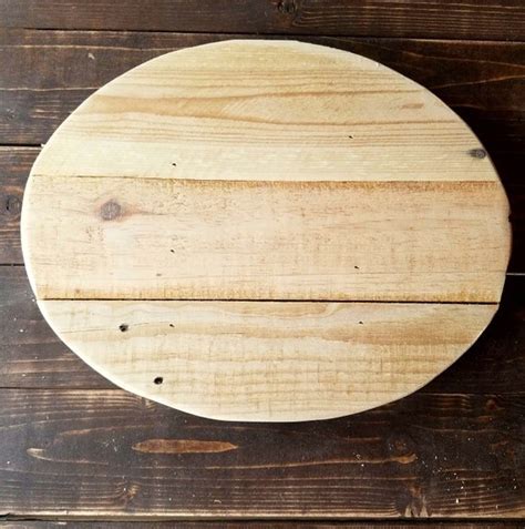Wood Plaque Oval Pallet Blank