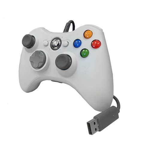 Wired Usb Controller For Pc And Xbox 360 White Xbox 360 Microsoft
