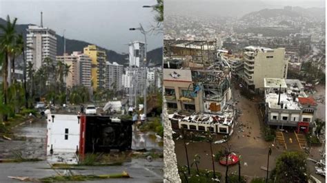 huracán otis destrozó acapulco las imágenes son impactantes