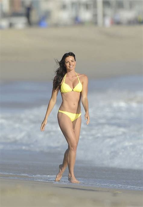 Courtney Robertson In A Yellow Bikini In LA
