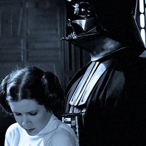 Leia Organa And Her Daddy Darth Vader Star Wars Canon Sience Fiction