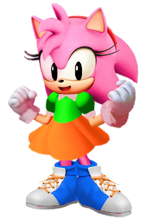 Image 3d Amy Rose Classic Clothing By Thearenddude