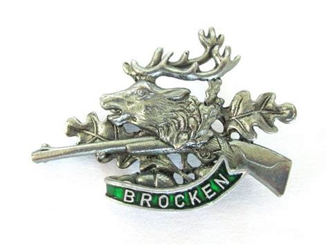 enamel stag brooch pin germany brocken hat pins deer brooch enamelled hatpin hunting pin guns