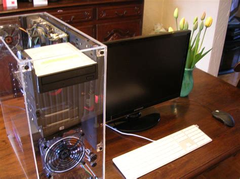 My Pc I Built The Case From Plexiglass Took Me 1 Week And 4 Days But