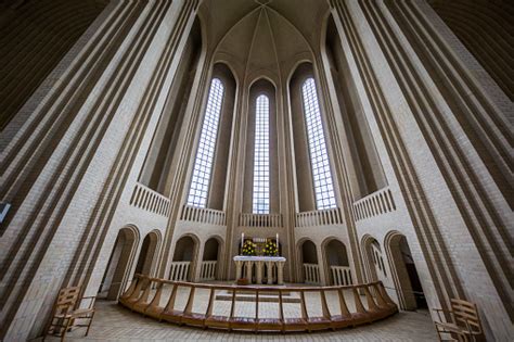 Inside Grundtvig Church Copenhagen Denmark Stock Photo Download Image