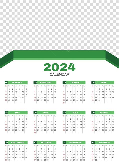 Green Wall Calendar Templates Vol 17 Vector Template Download On Pngtree