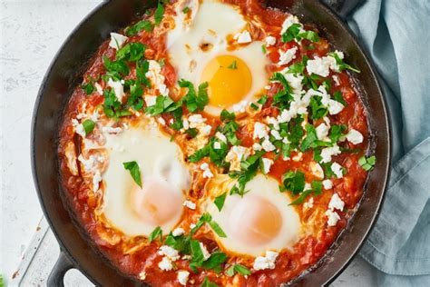 premium photo shakshouka eggs poached in sauce of tomatoes olive oil mediterranean cuisine