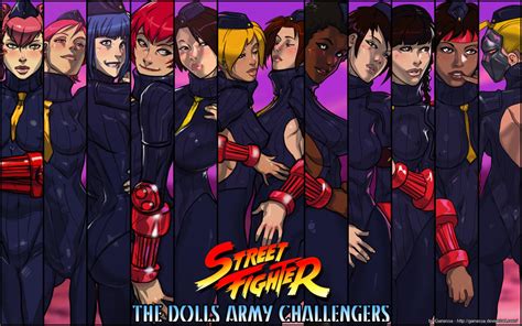 Street Fighter Dolls Army Challengers Wallpaper By Ganassa On Deviantart