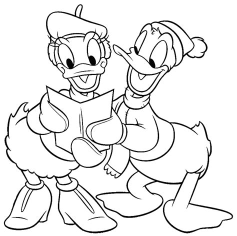Pin On Donald Duck Daisy Coloring Pages