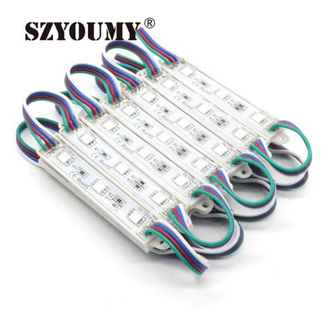 Szyoumy Led 5050 3 Led Module 12v Waterproof Rgb Color Changeable Led