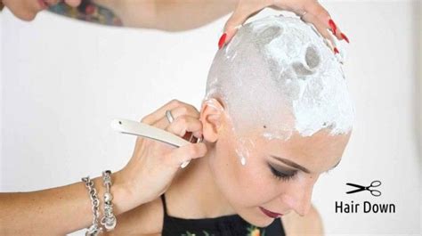 02 Blonde Girl Shaved Her Head Shave Her Head Down Hairstyles