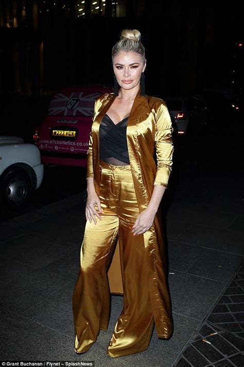 Towies Chloe Sims Suffers A Nip Slip In Sheer Top At Beauty Bash Satin Clothing Silk Outfit