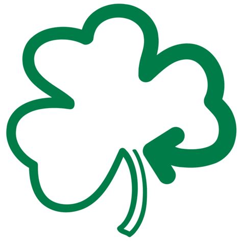 University Of Notre Dame Shamrock Logo Plant Flower For St Patricks Day