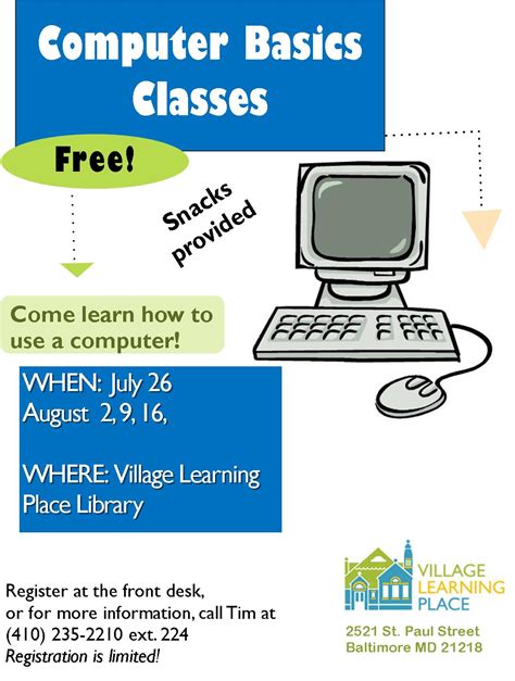 Introduction to basic computer conc. Computer Basics Classes « Village Learning Place
