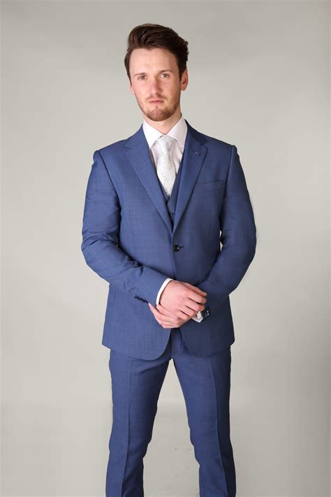 Electric Blue 3 Piece Suit Hardon Clothes