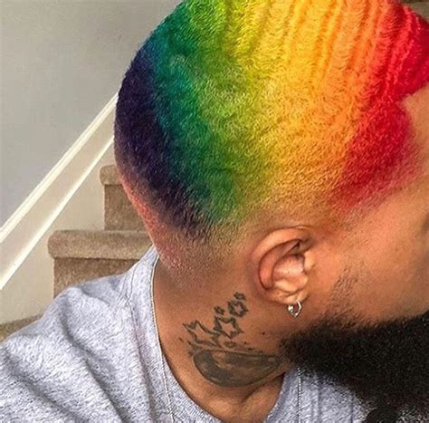 Rainbow hair is sported by many celebrities, for example, christina aguilera, kylie jenner, and kesha. Rainbow men's fashion dye #avedaibw (With images) | Men ...