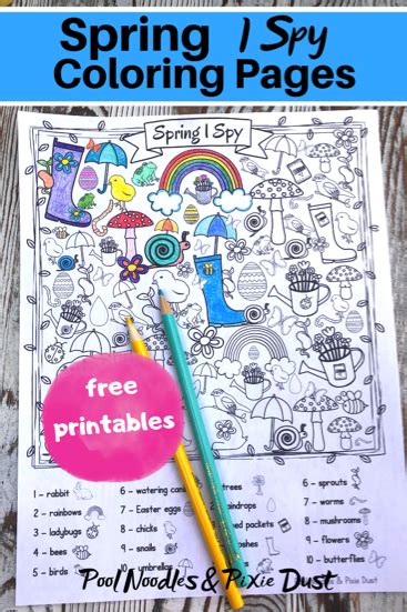 For kids and also women, children and also adults, young adults and also toddlers, young children as well as older kids at institution. Free Printable Spring I Spy Coloring Pages | Money Saving ...