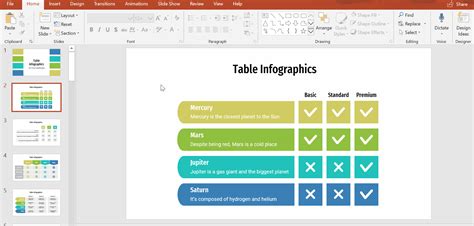 How To Design A Table In Ppt