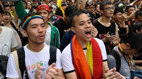 Celebrations As Taiwan Legalises Same Sex Marriage