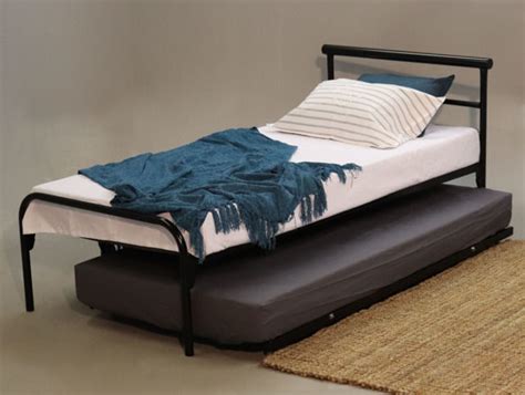 A trundle bed is a small bed that is built such that you can store it underneath a regular bed and roll it right out on rollers in case of visitors. Trundle Bed South Africa | Steel Beds & Furniture | Myspace
