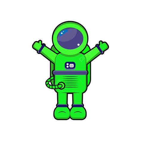 Astronaut In Space Clipart Transparent Png Hd Little Cartoon Astronaut