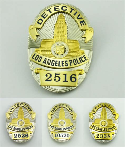Lapd Police Badge Replica Badge For Cosplay Movie Prop Stage Prop And Collectors