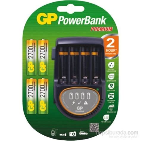 Gp Powerbank H500 Pil Şarj Cihazı Gp2700 Şarjlı Kalem Pil Fiyatı