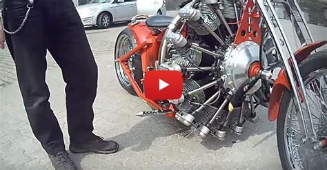 Insane Motorcylce With Radial Engine Altdriver