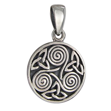The major element is the unbroken lines that make up any piece. Sterling Silver Small Celtic Knot Triskelion Pendant Irish ...
